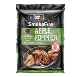 Pellets De Bois D'aulne Weber - 8 Kg, Saveur Fumée Douce Et Légèrement Sucrée, Pour Tous Les Barbecues à Pellets