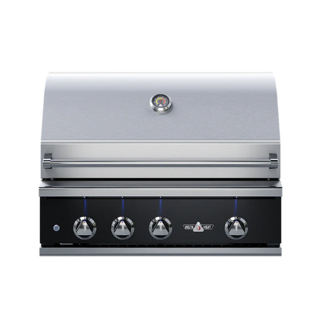 Delta Heat 32" Gas Grill W/ Rotis and Sear Burner (BLACK TRIM)