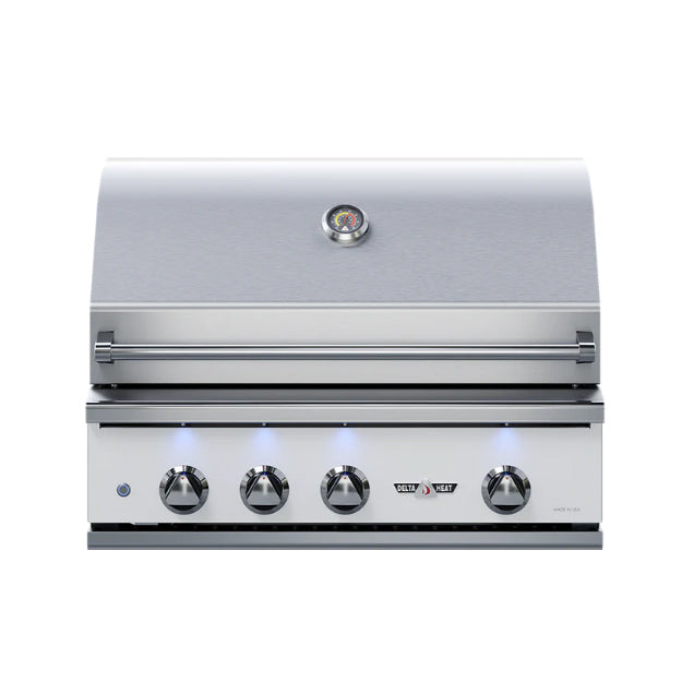 Delta Heat 32" Gas Grill W/ Rotis and Sear Burner (WHITE TRIM)