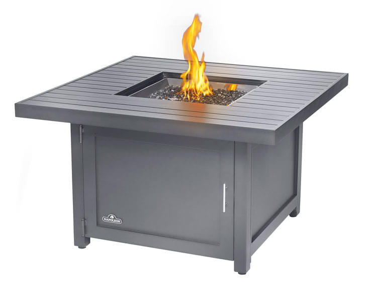 Hampton Square Fire Pit Table - Grey