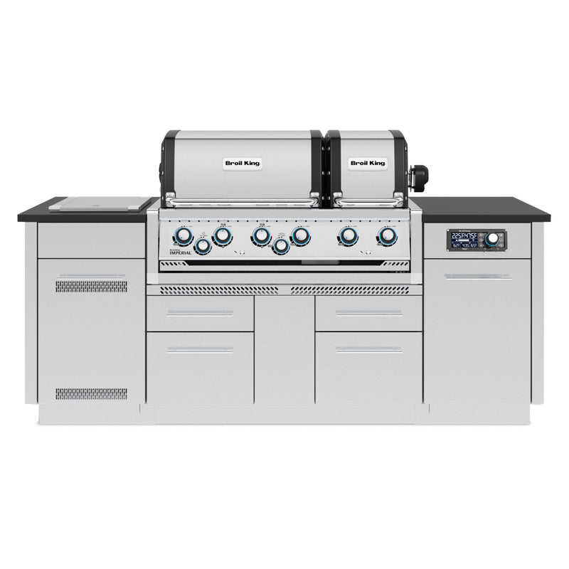 Broil King Imperial™ QS 690i Stand Alone Island w/iQue and Countertop