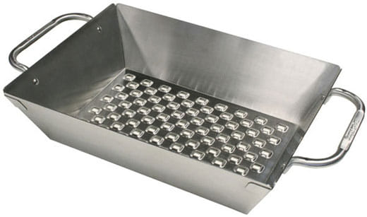 Broil King Accessories - 69818 - WOK DEEP DISH GRILL SQUARE WITH HOLES S/S