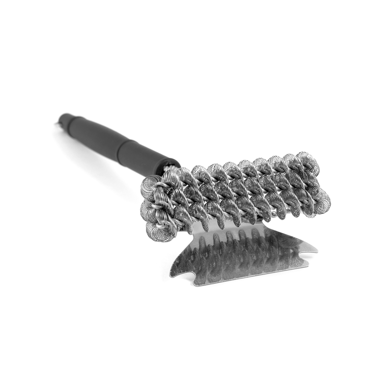 Grill Pro Triple Row Bristle Free Grill Brush