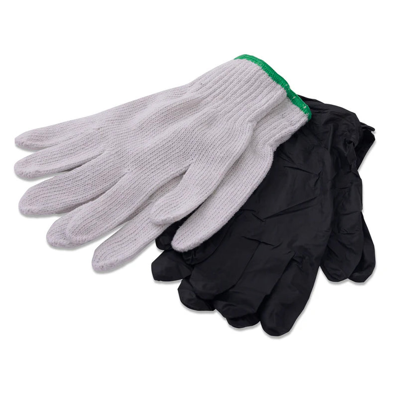 GrillPro Food Prep Glove Set (2 Pairs Cotton, 24 Pairs Nitrile)