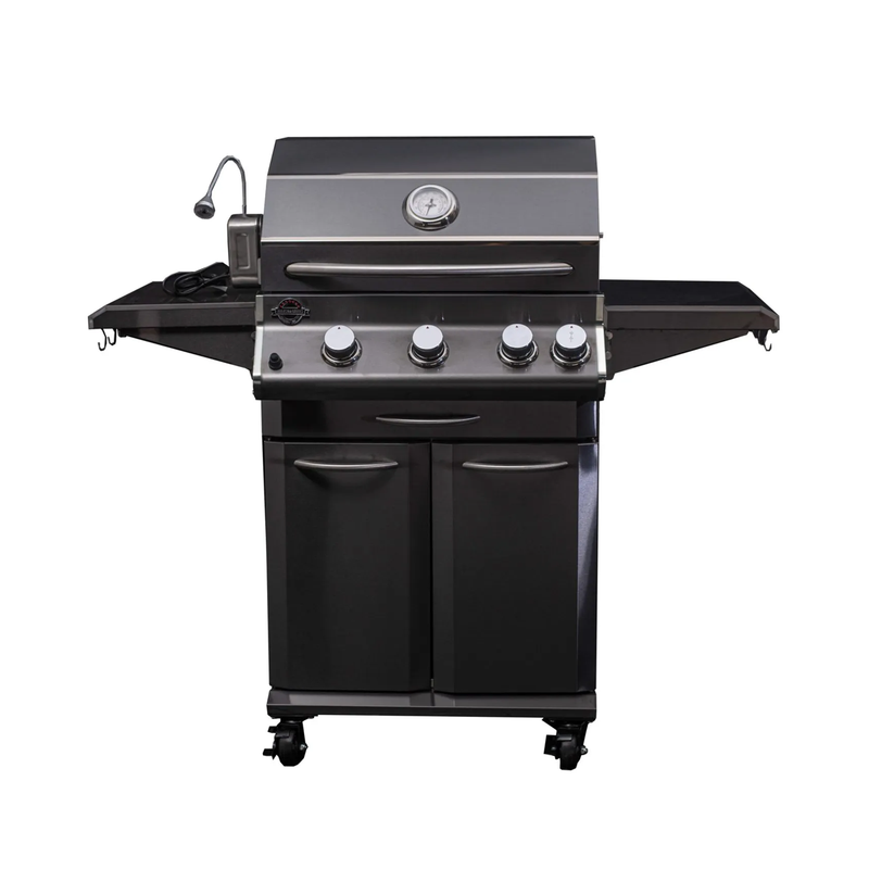 Jackson Grills Lux 550 Pedestal BBQ - BLACK Stainless Steel