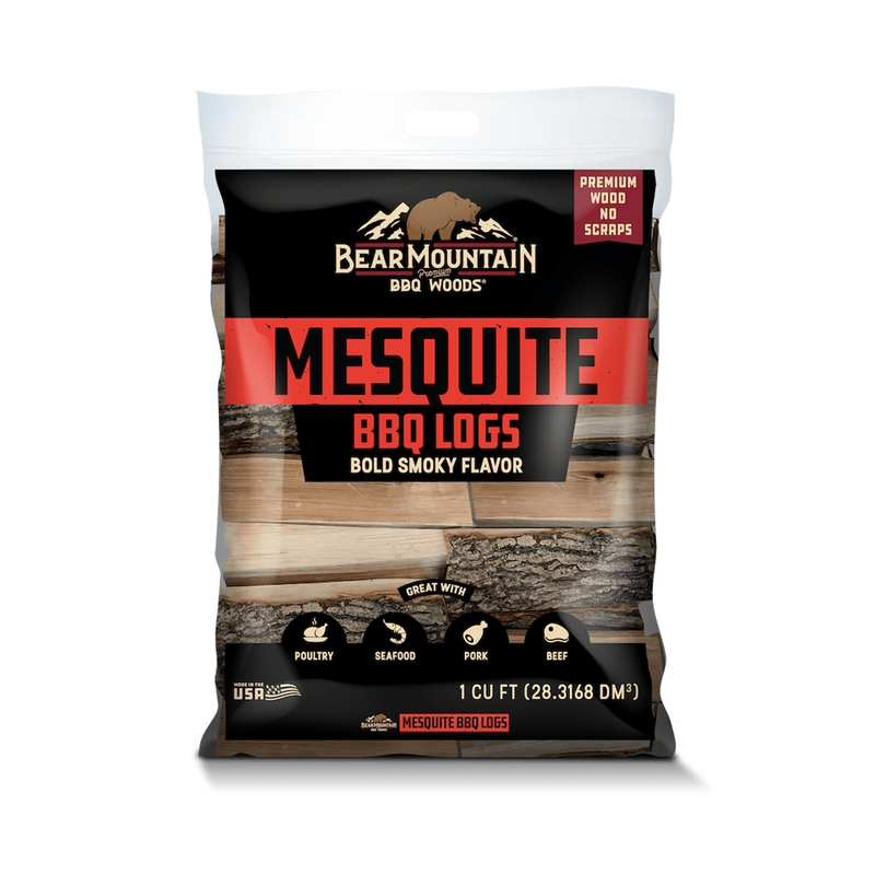 Bear Mountain Mesquite BBQ Logs (Approx 1 Cu Ft / 40lbs)