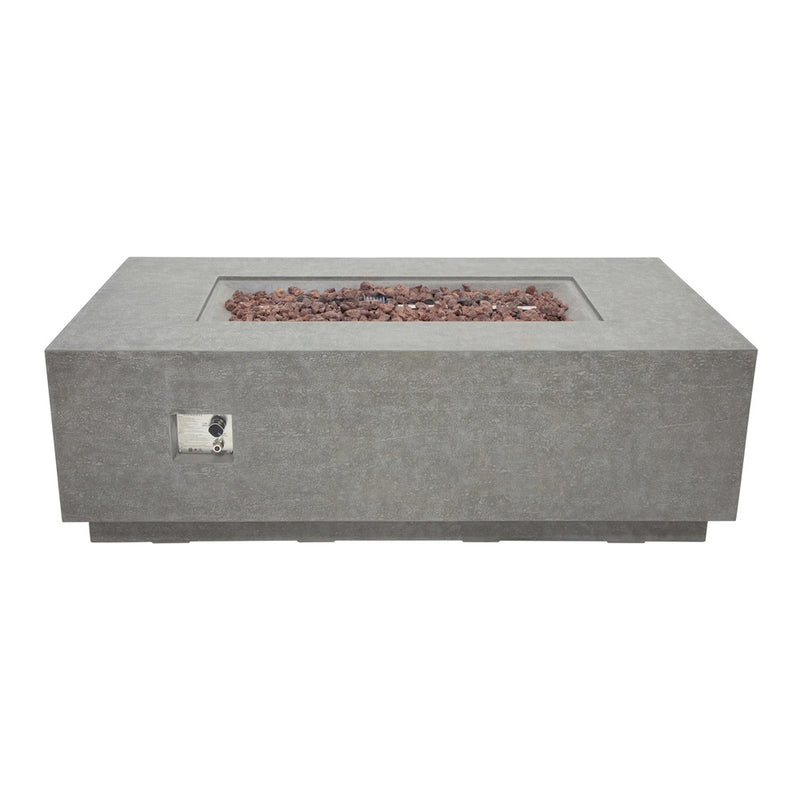 Elementi Andes Fire Table - Light Grey (Propane Only)