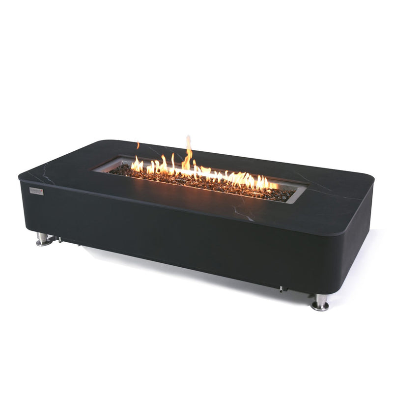 Elementi PLUS Valencia Black Porcelain Top Fire Table