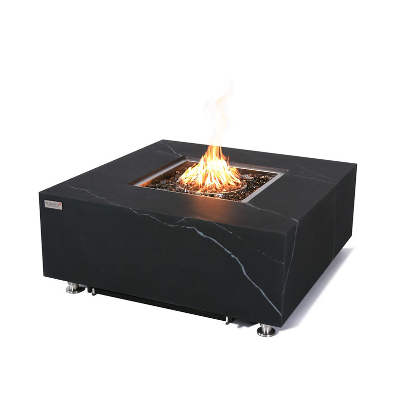 Elementi PLUS Sofia Black Square Fire Table