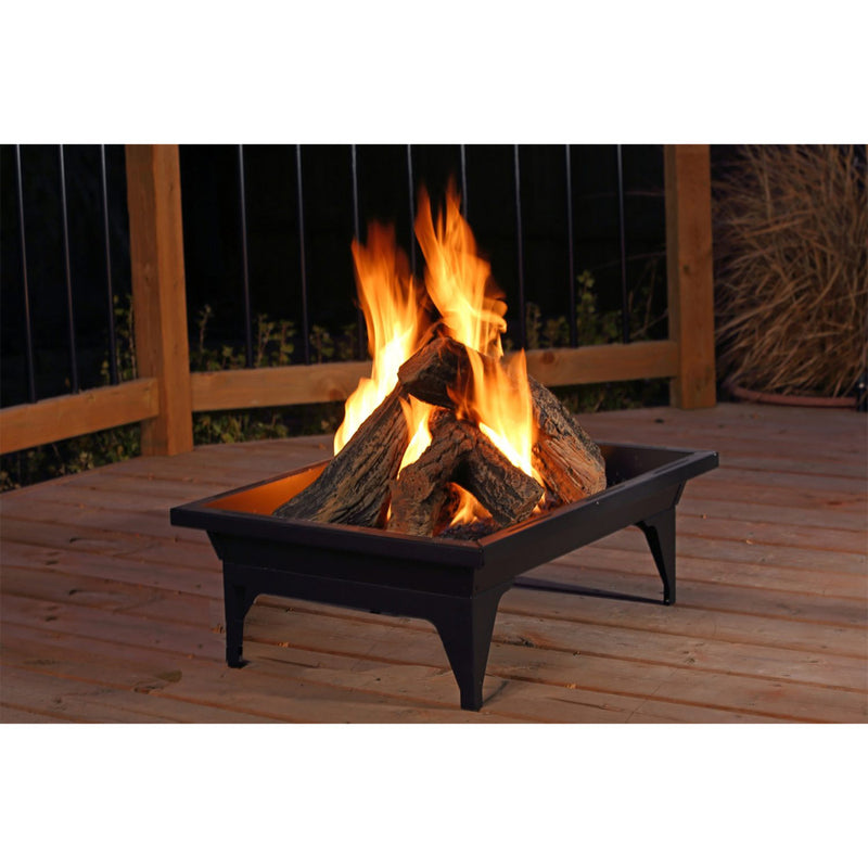 Kingsman Rectangular Fire Pit 20" X 27" w/Thermocouple