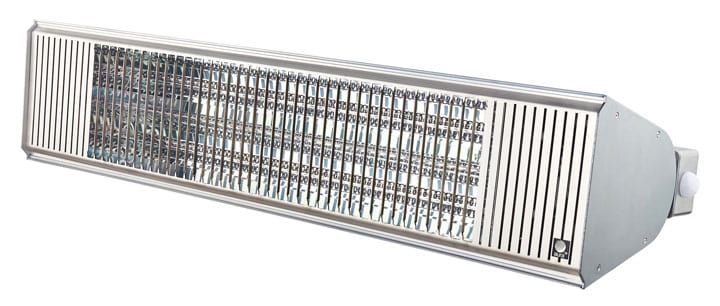 Aura CF 6000W Stainless Steel Wall Mount Heater 208/240v with Remote