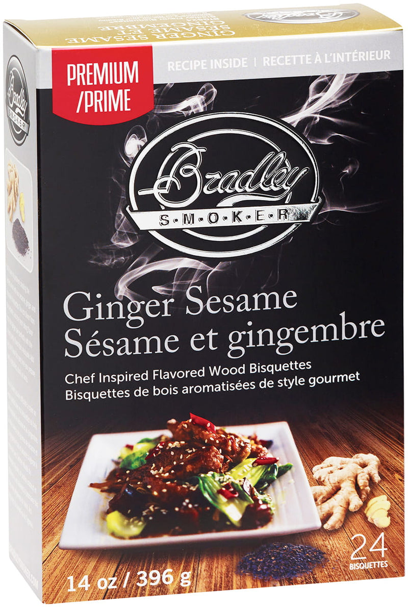 Bradley Smoker Ginger & Sesame Bisquettes (24 Pack)