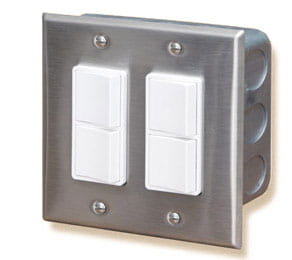 Infratech - IT-14-4305 - Double Flush Mount Control Switch