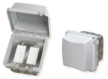 Infratech - IT-14-4315 - Waterproof Double Flush Mount Control Switch