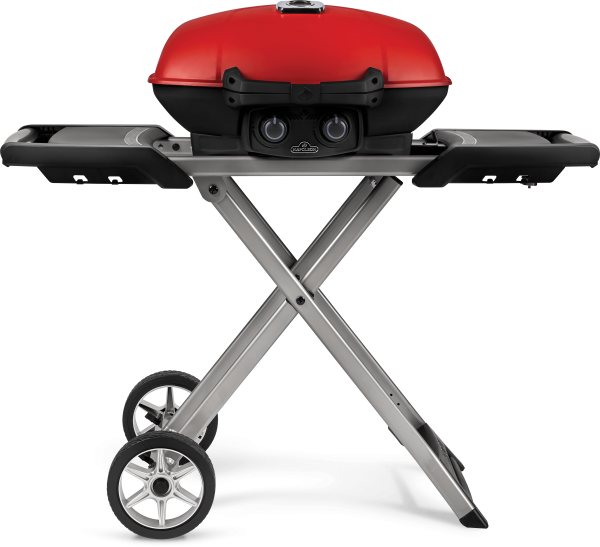 Napoleon TravelQ™ on Scissor Cart (Red Lid)